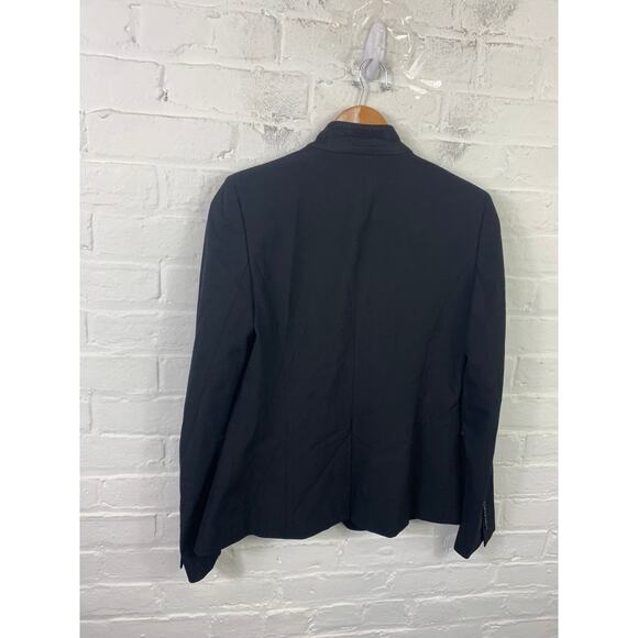 Ann Taylor Women's Blazer Coat Long Sleeve Front Button Black Size 2 - Picture 2 of 5